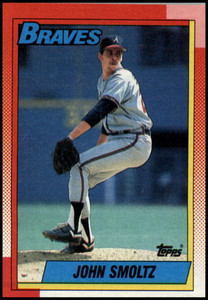 1990 Topps #535 John Smoltz VG Atlanta Braves 