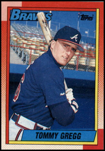 1990 Topps #223 Tommy Gregg VG Atlanta Braves 
