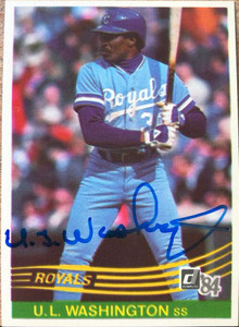 U.L. Washington Autographed 1984 Donruss #543