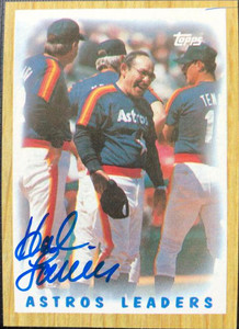 Hal Lanier Autographed 1987 Topps #531