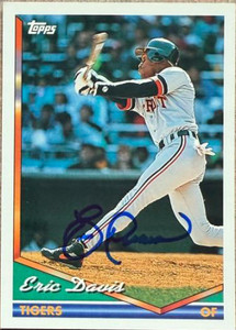 Eric Davis Autographed 1994 Topps #488