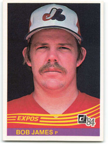 1984 Donruss #87 Bob James VG RC Rookie Montreal Expos 