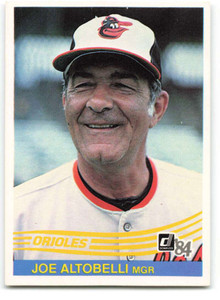 1984 Donruss #88 Joe Altobelli MG VG Baltimore Orioles 