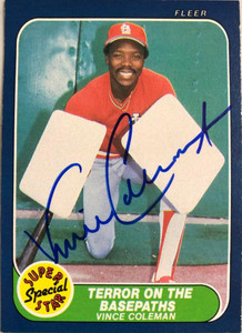 1986 Topps Vince Coleman #370 Rookie Card