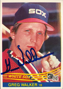 Greg Walker Autographed 1984 Donruss #609