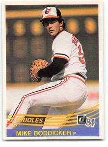 1984 Donruss #123 Mike Boddicker VG Baltimore Orioles 