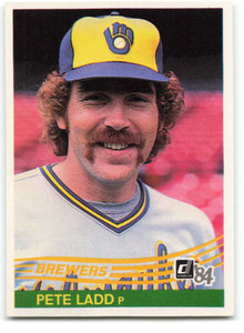 1984 Donruss #124 Pete Ladd VG Milwaukee Brewers 