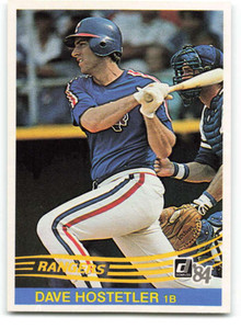 1984 Donruss #159 Dave Hostetler VG Texas Rangers 