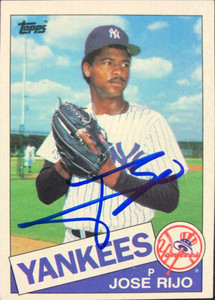 Jose Rijo Autographed 1985 Topps #238