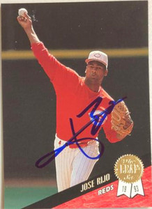 Jose Rijo Autographed 1993 Leaf #411