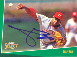 Jose Rijo Autographed 1993 Score Select #163