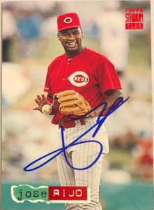 Jose Rijo Autographed 1994 Stadium Club #596