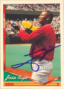 Jose Rijo Autographed 1994 Topps #705