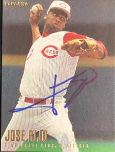 SOLD 104553 Jose Rijo Autographed 1996 Fleer #350