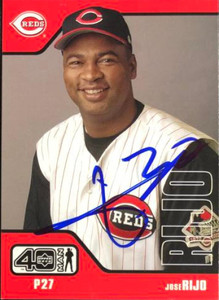Jose Rijo Autographed 2002 Upper Deck 40 Man #948