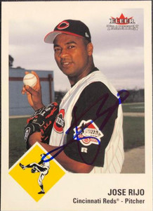 SOLD 104567 Jose Rijo Autographed 2003 Fleer Tradition #413