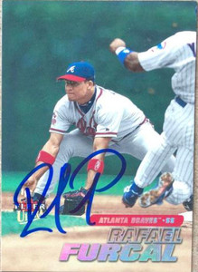 Rafael Furcal Autographed 2001 Fleer Platinum #60 - Under the Radar Sports