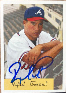 Rafael Furcal Autographed 2002 Bowman Heritage #180