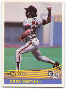 1984 Donruss #187 Greg Minton VG San Francisco Giants 