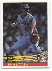 1984 Donruss #191 Jim Beattie VG Seattle Mariners 