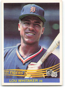 1984 Donruss #227 Lou Whitaker VG Detroit Tigers 