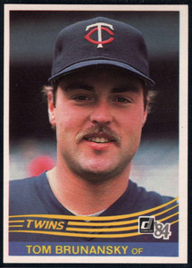 Tom Brunansky autographed baseball card (Minnesota Twins) 1982 Topps Traded  #13T