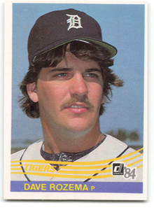 1984 Donruss #272 Dave Rozema VG Detroit Tigers 