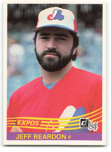 1984 Donruss #279 Jeff Reardon VG Montreal Expos 