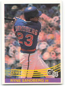 1984 Donruss #311 Ryne Sandberg VG Chicago Cubs 