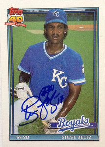 Steve Jeltz Autographed 1991 Topps #507