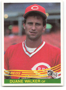 1984 Donruss #325 Duane Walker VG Cincinnati Reds 