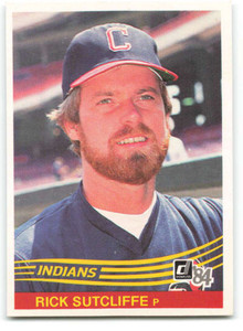 1984 Donruss #338 Rick Sutcliffe VG Cleveland Indians 