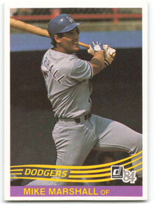 1984 Donruss #348 Mike Marshall VG Los Angeles Dodgers 
