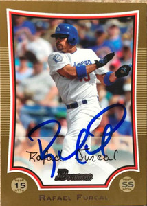 Rafael Furcal Autographed 2009 Bowman Gold #120