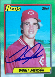SOLD 3286 Danny Jackson Autographed 1990 Topps #445