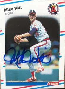 Mike Witt Autographed 1988 Fleer #507