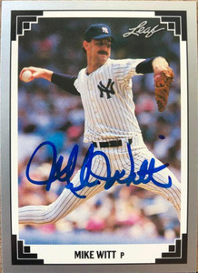 Mike Witt Autographed 1991 Leaf #74
