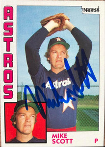 Mike Scott Autographed 1984 Topps Nestle #559