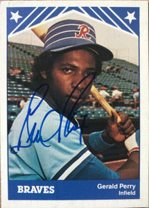 Gerald Perry Autographed 1983 TCMA Richmond Braves #14