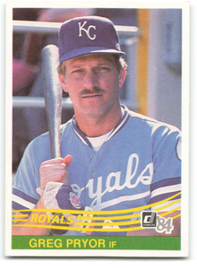 1984 Donruss #374 Greg Pryor VG Kansas City Royals 