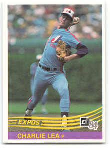 1984 Donruss #376 Charlie Lea VG Montreal Expos 