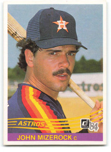 1984 Donruss #380 John Mizerock VG RC Rookie Houston Astros 