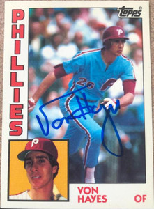  1984 Topps #587 Von Hayes NM-MT Phillies