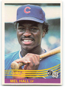 1984 Donruss #411 Mel Hall VG Chicago Cubs 