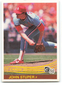 1984 Donruss #412 John Stuper VG St. Louis Cardinals 