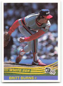 1984 Donruss #424 Britt Burns VG Chicago White Sox 