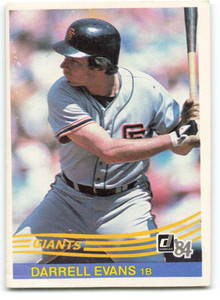 1984 Donruss #431 Darrell Evans VG San Francisco Giants 