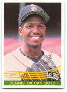 1984 Donruss #457 Oil Can Boyd VG RC Rookie Boston Red Sox 