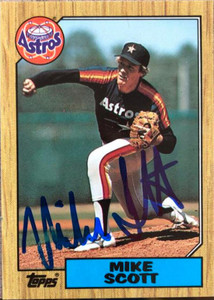 Mike Scott  Autographed 1987 Topps Tiffany #330