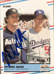Mike Scott  Autographed 1988 Fleer #632